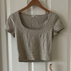 Reformation Ribbed Crop Top